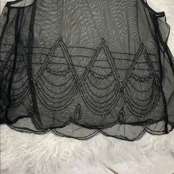 American Eagle Outfitters Sheer Beaded Top - Picture 4 of 16